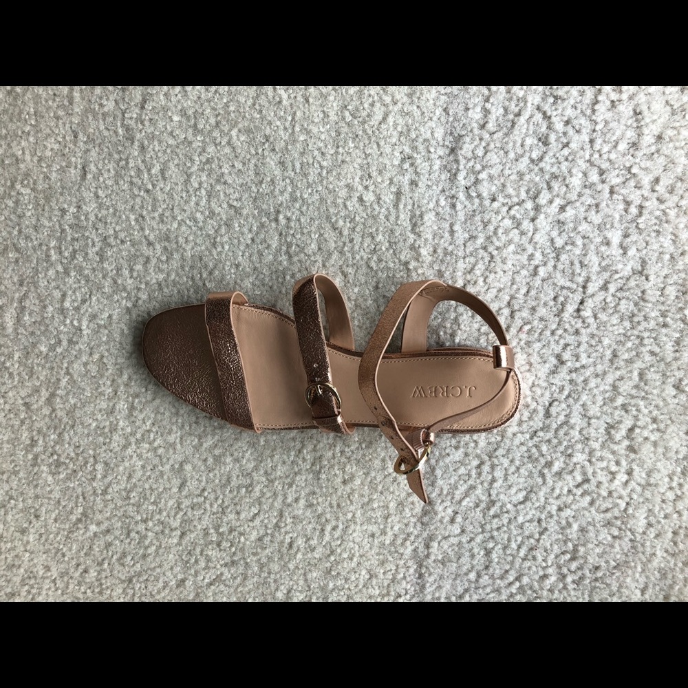 J CREW BRAND NEW UNWORN LEATHER ROSE GOLD